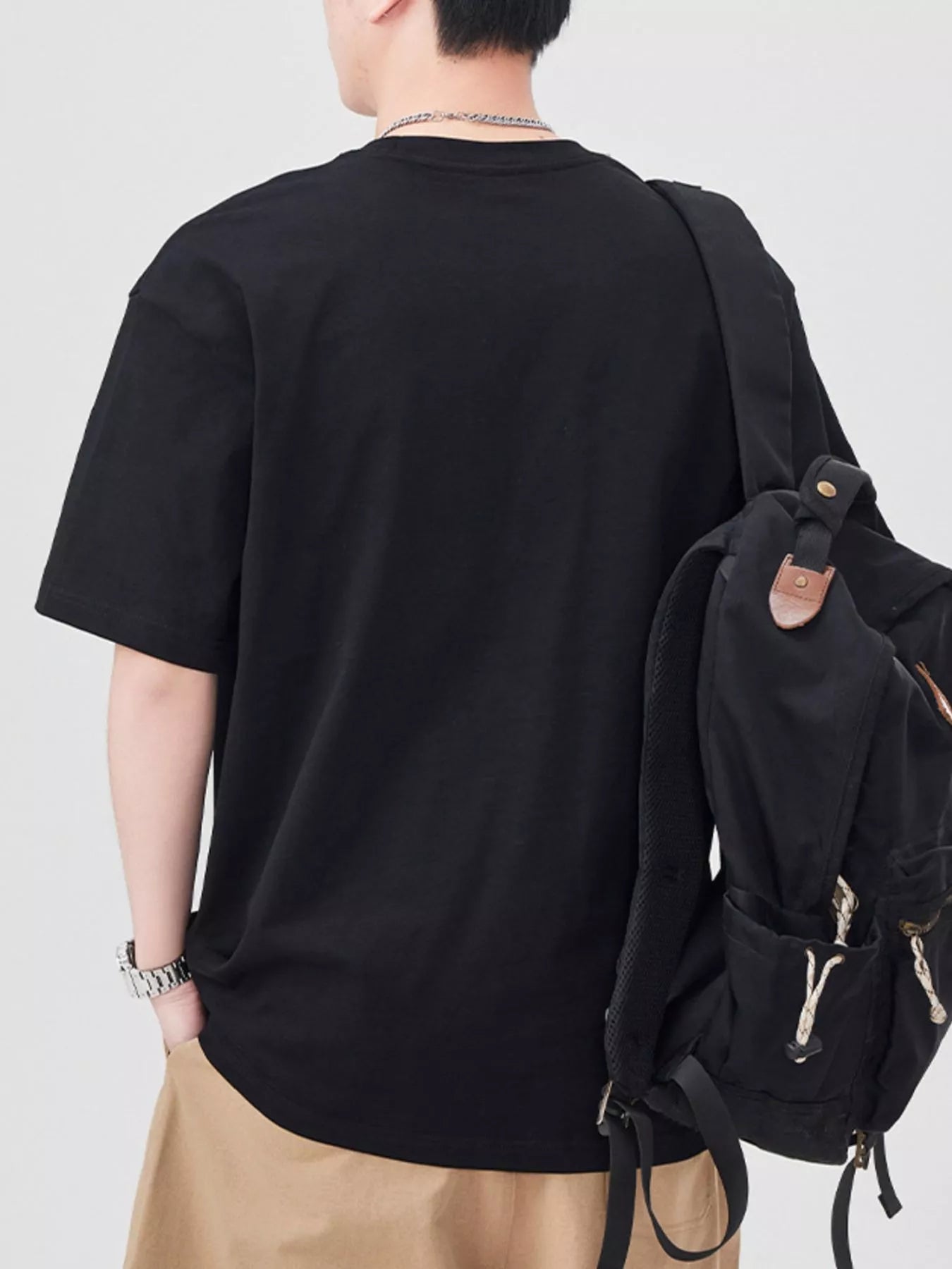 Men's Plus Size Round Neck Short Sleeve T-Shirt - Farnelli