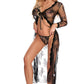 Long Floral Lace Robe