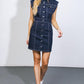 DALLAS GLAM DENIM MINI DRESS