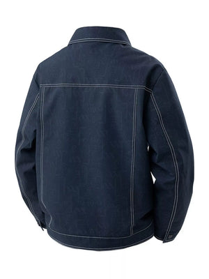 Men's Plus Size Snap Down Casual Denim Jacket - Farnelli