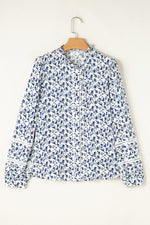 Melanie Lace Floral Puff Sleeve Top - Farnelli