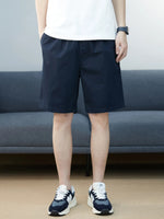 Men's Plus Size Casual Pocketed Shorts - Farnelli