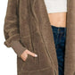 Zenana Hooded Faux Fur Jacket with Pockets - Farnelli