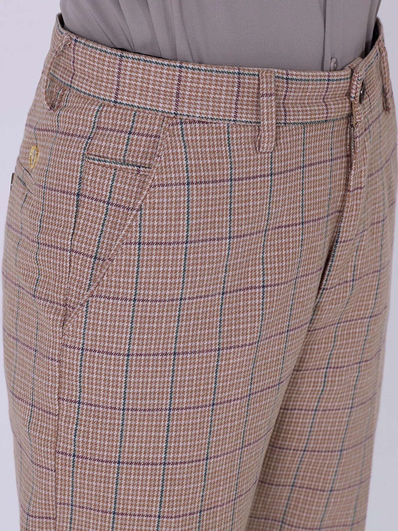 Men's Slim Fit Plaid Pants - Farnelli