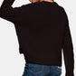 Zenana Cropped High Low Cable Sweater with Side Slits - Farnelli