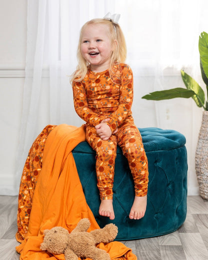Fall Bamboo Pajamas for Kids – Two Piece Set
