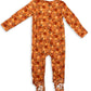 Fall Bamboo Baby Pajamas – Zipper Footie