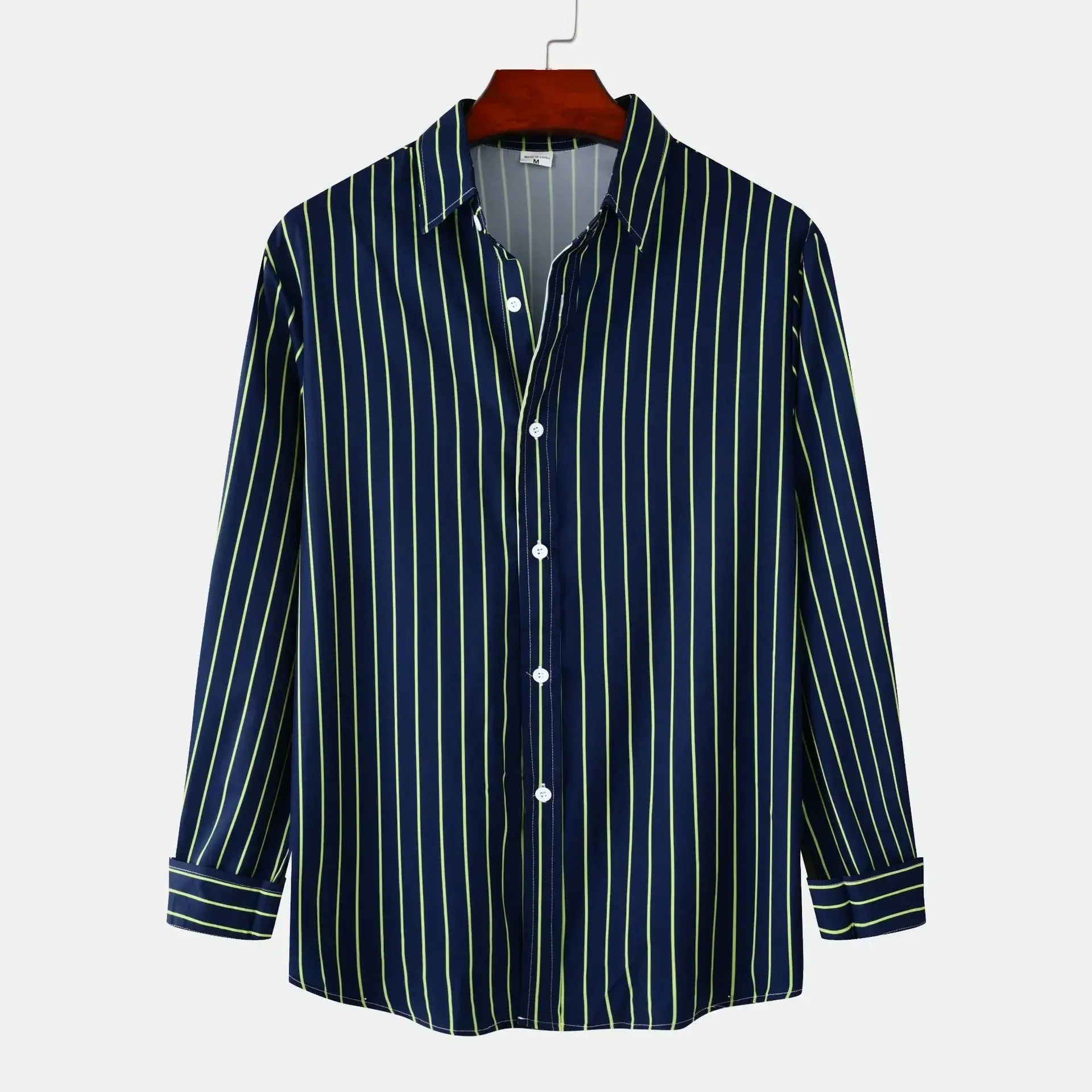 Men's Striped Button-Down Shirt - Farnelli