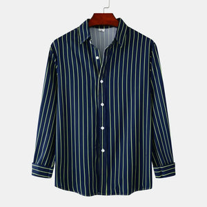 Men's Striped Button-Down Shirt - Farnelli