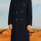 Men's Plus Size Double-Breasted Long Wool Coat - Farnelli