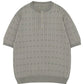 Men's Casual Knit Button Henley T-Shirt with Textured Pattern - Farnelli