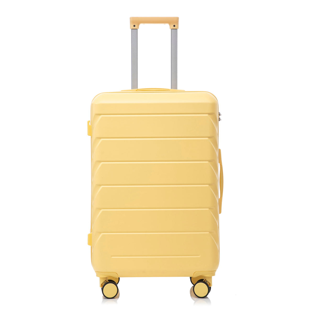 HouseOfZazla 3-piece spinner wheel luggage set with combination locks and telescopic handles