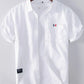 Men's Plus Size Short Sleeve Button-Up Shirt - Farnelli