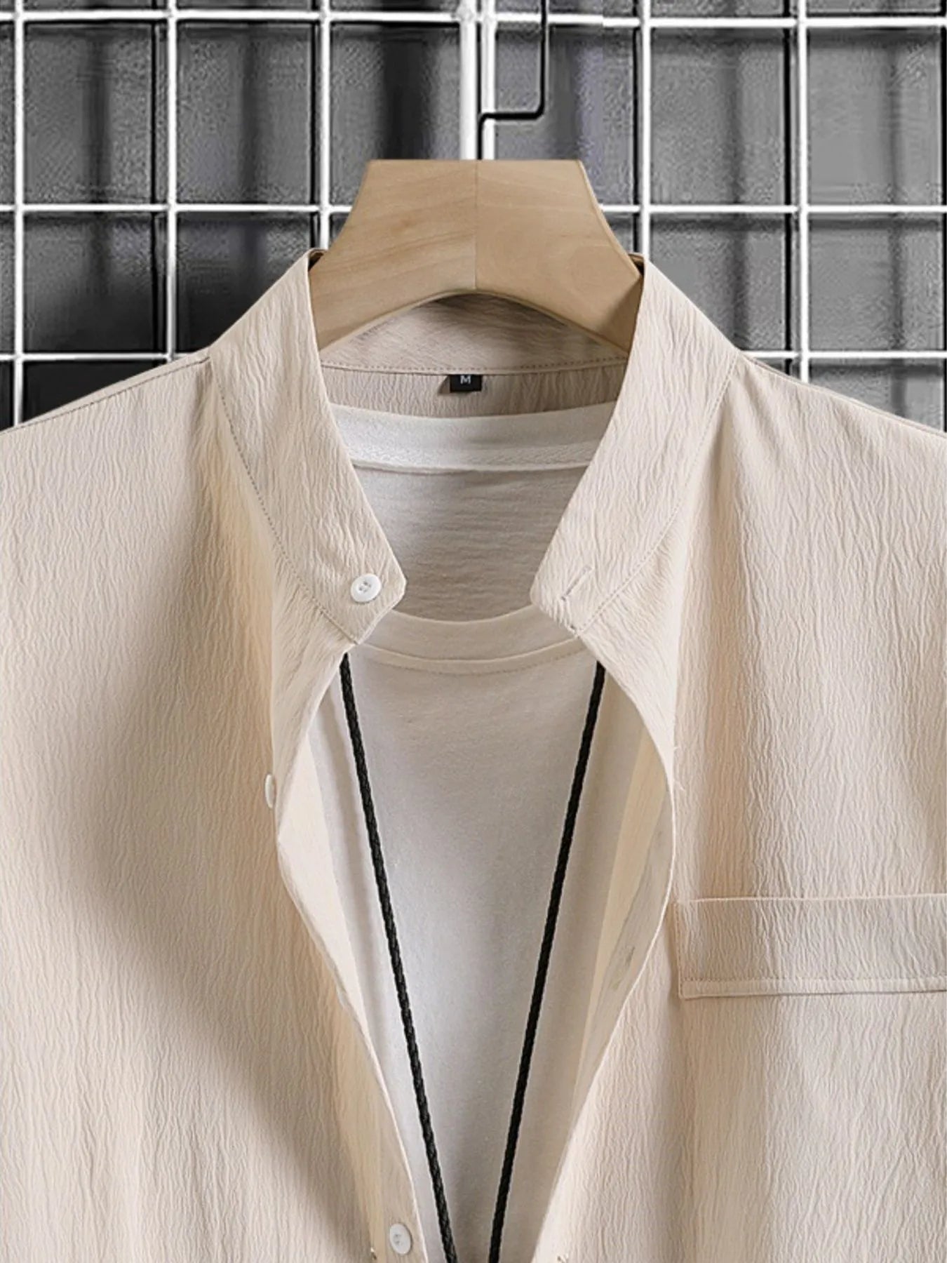 Men's Button Up Short Sleeve Shirt - Farnelli