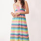 Davi & Dani Multi Color Crochet Lace Midi Dress - Farnelli