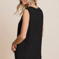BiBi Cutout Round Neck Sleeveless Top - Farnelli