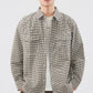 Men's Plus Size Plaid Button Up Long Sleeve Shirt - Farnelli