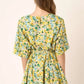 Mittoshop Floral Tie Waist Half Sleeve Mini Dress - Farnelli