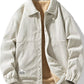 Men's Plus Size Corduroy Sherpa Lined Trucker Jacket - Farnelli