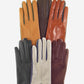 FC34 (camel) - Women's Italian touchscreen cashmere lined leather gloves