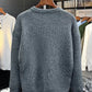Men's Plus Size Button Detail Dropped Shoulder Sweater - Farnelli