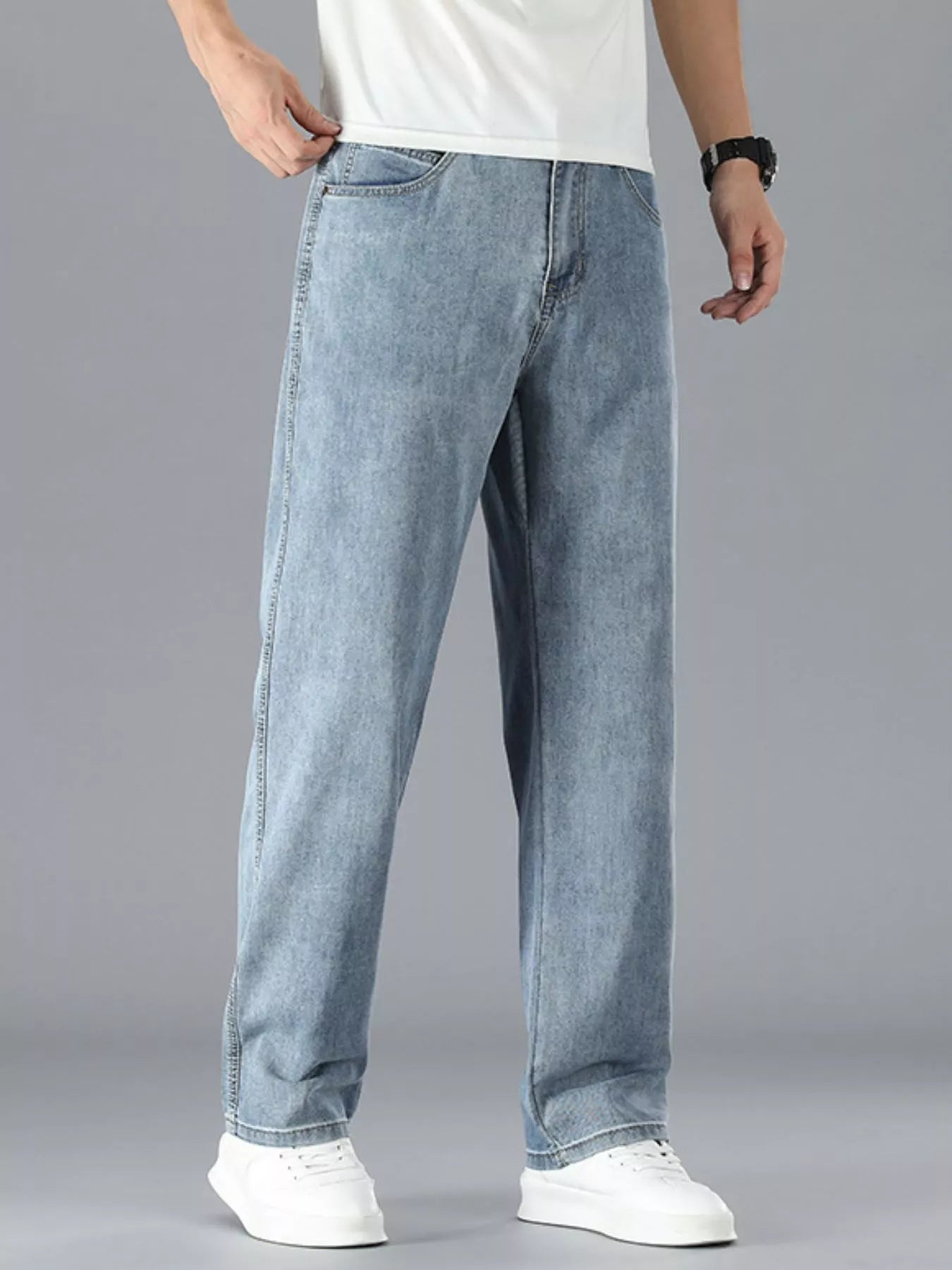 Men's Straight Leg Jeans - Farnelli