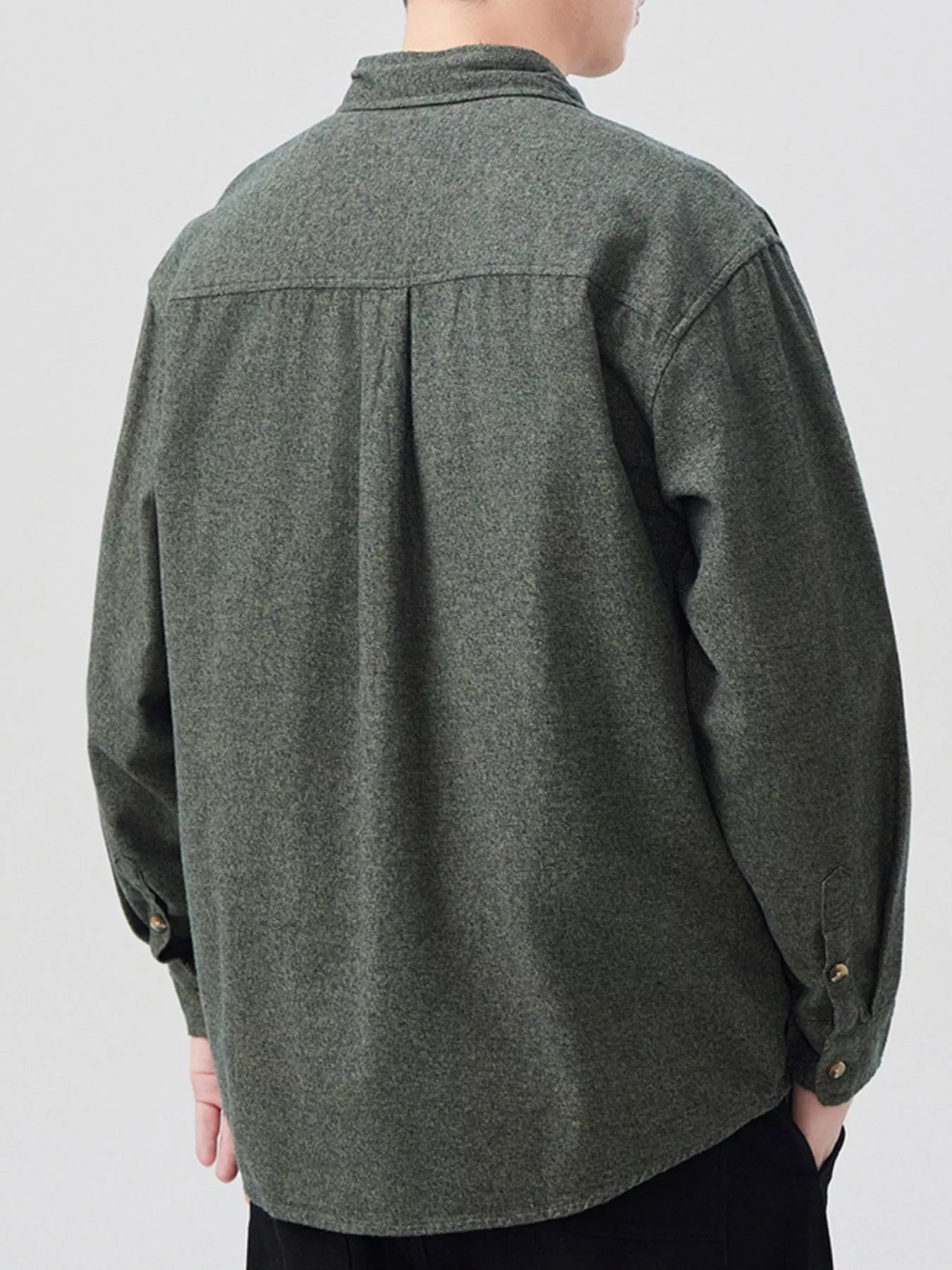 Men's Plus Size Button Up Long Sleeve Shirt - Farnelli