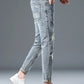 Men's Plus Size Distressed Slim Fit Jeans - Farnelli