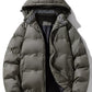 Men's Plus Size Hooded Padded Winter Coat - Farnelli