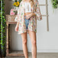 Heimish Full Size Multi Color Floral Open Cardigan Plus Size - Farnelli