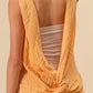 BiBi Textured Sweather Knit Twist Back Sleeveless Top - Farnelli