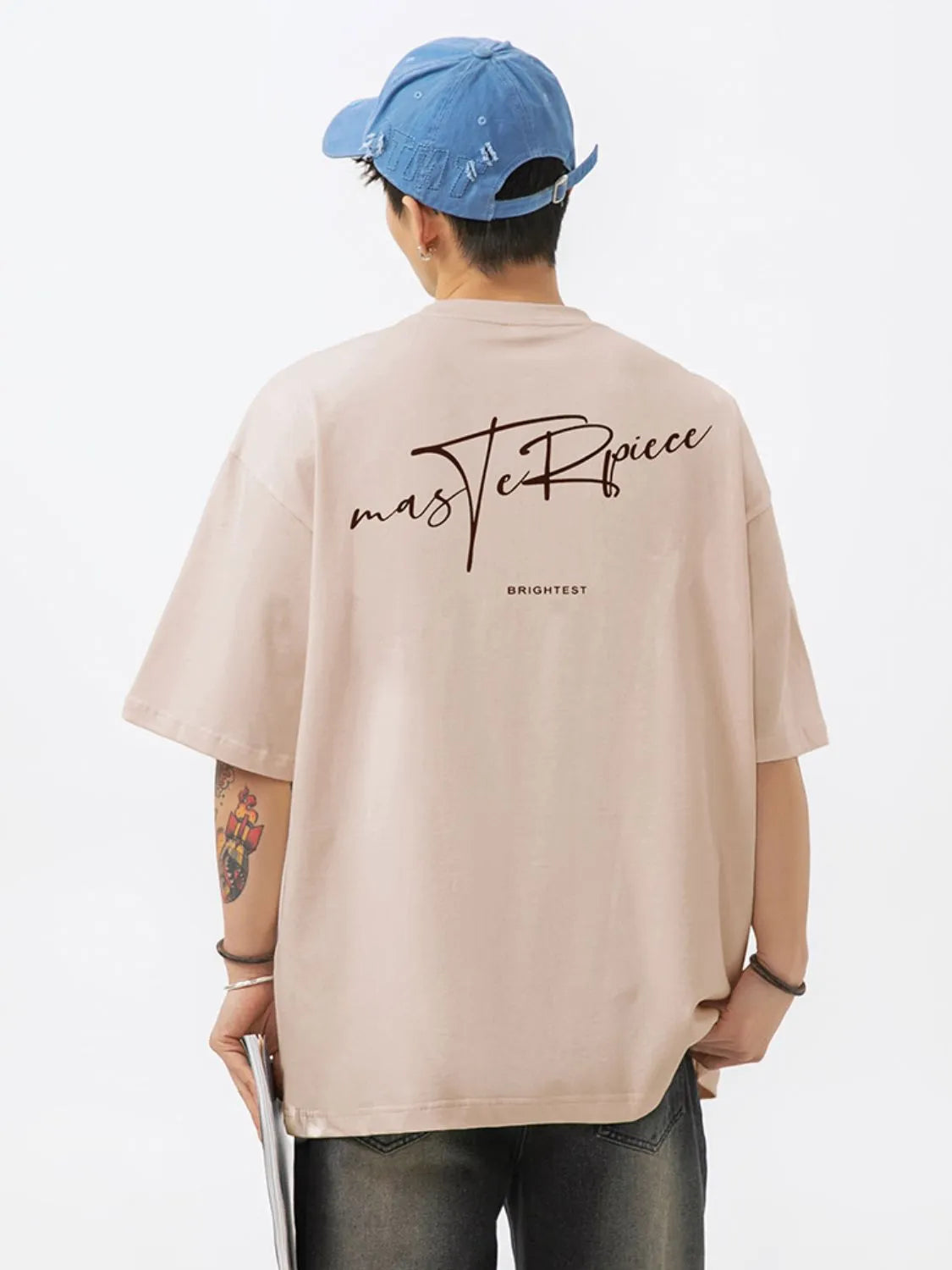 Men's Plus Size Round Neck Half Sleeve T-Shirt - Farnelli