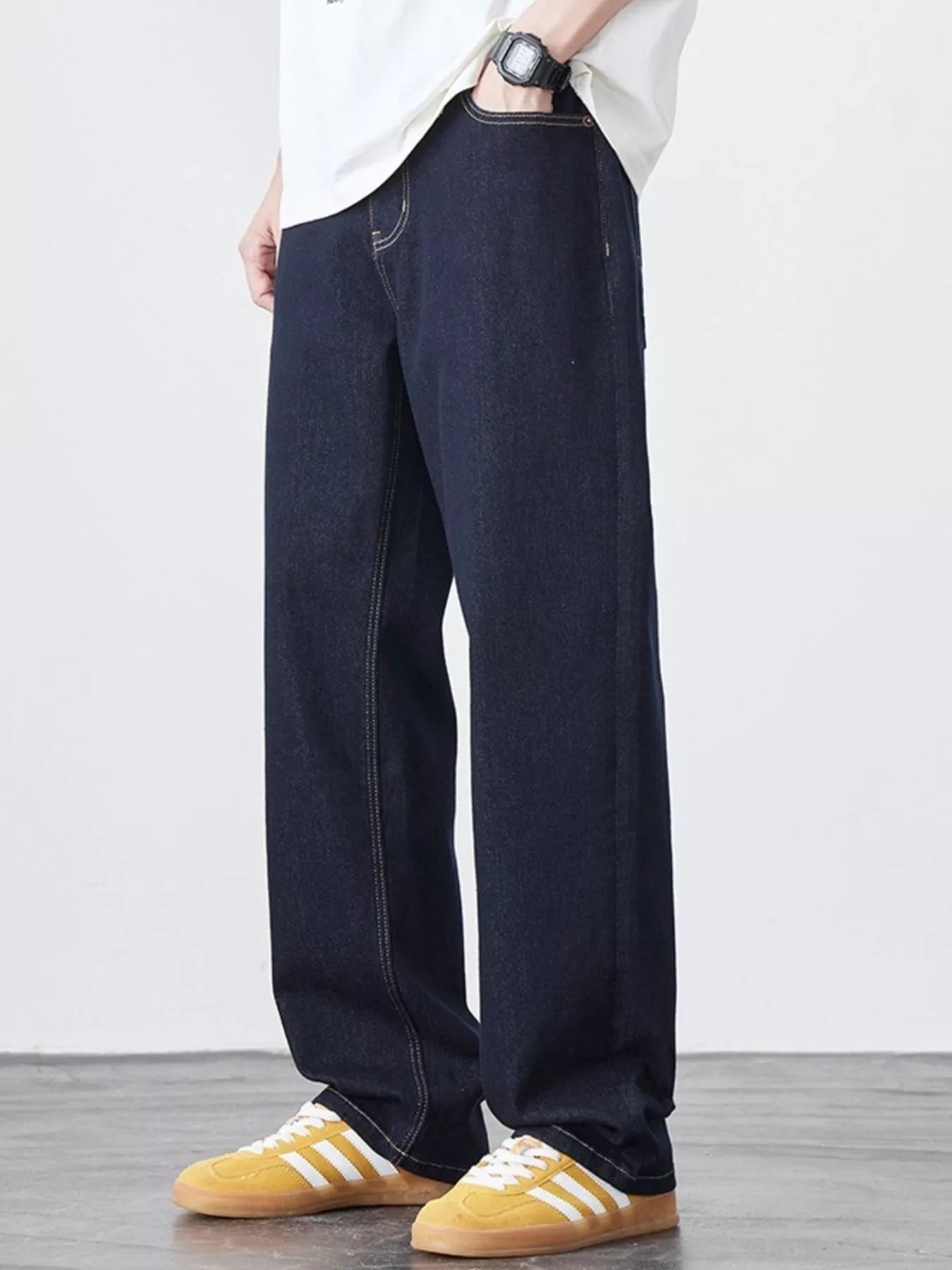 Men's Wash Relaxed Fit Jeans - Farnelli