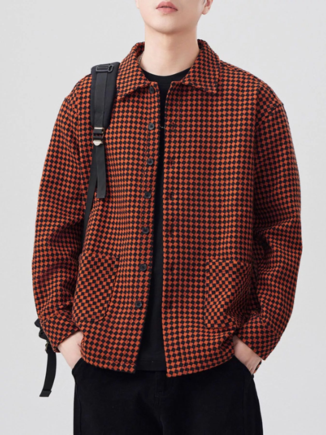 Men's Plus Size Button Up Long Sleeve Shirt - Farnelli