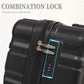 HouseOfZazla dark gray ABS hard case luggage set with combination lock