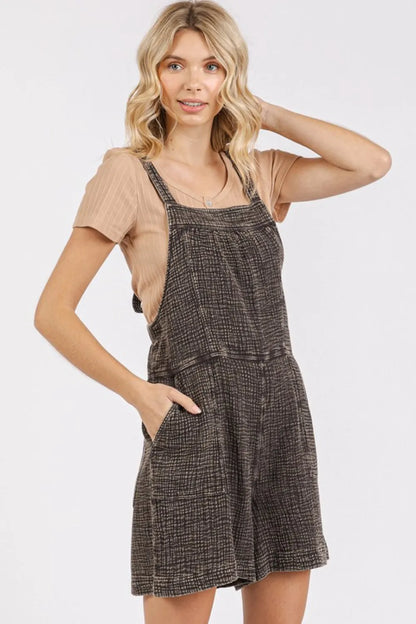 Mittoshop Textured Knotted Wide Strap Overalls - Farnelli