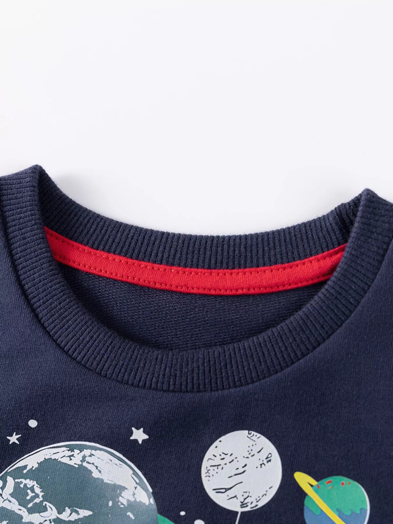 Children's Astronaut Planet Graphic Crew Neck Sweatshirt - Farnelli
