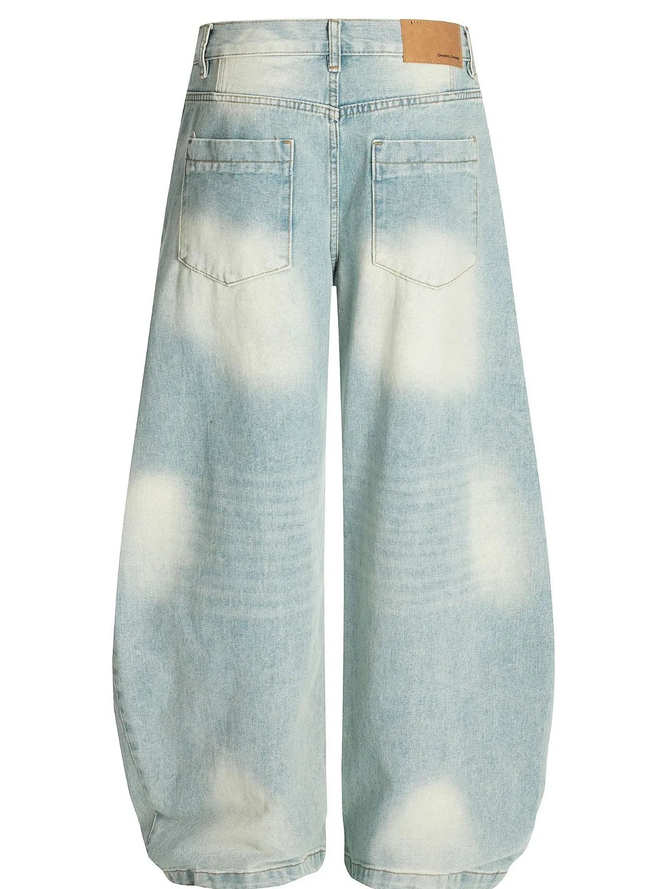 Men's Washed Wide Leg Jeans - Farnelli