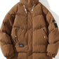 Men's Plus Size Zip Up Long Sleeve Puffer Jacket - Farnelli