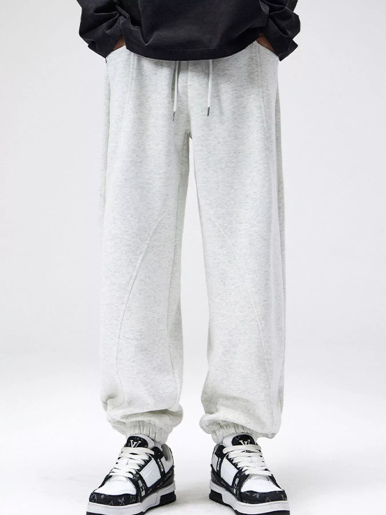 Men's Plus Size Loose Fit Drawstring Sweatpants - Farnelli