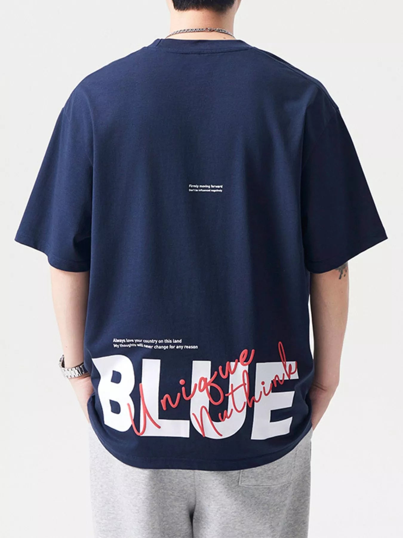 Men's Plus Size Round Neck Half Sleeve T-Shirt - Farnelli