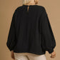 Umgee Full Size Linen Long Sleeve Top with Drawstring Plus Size - Farnelli