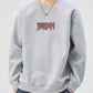 Men's Plus Size Crew Neck Dropped Shoulder Sweatshirt - Farnelli