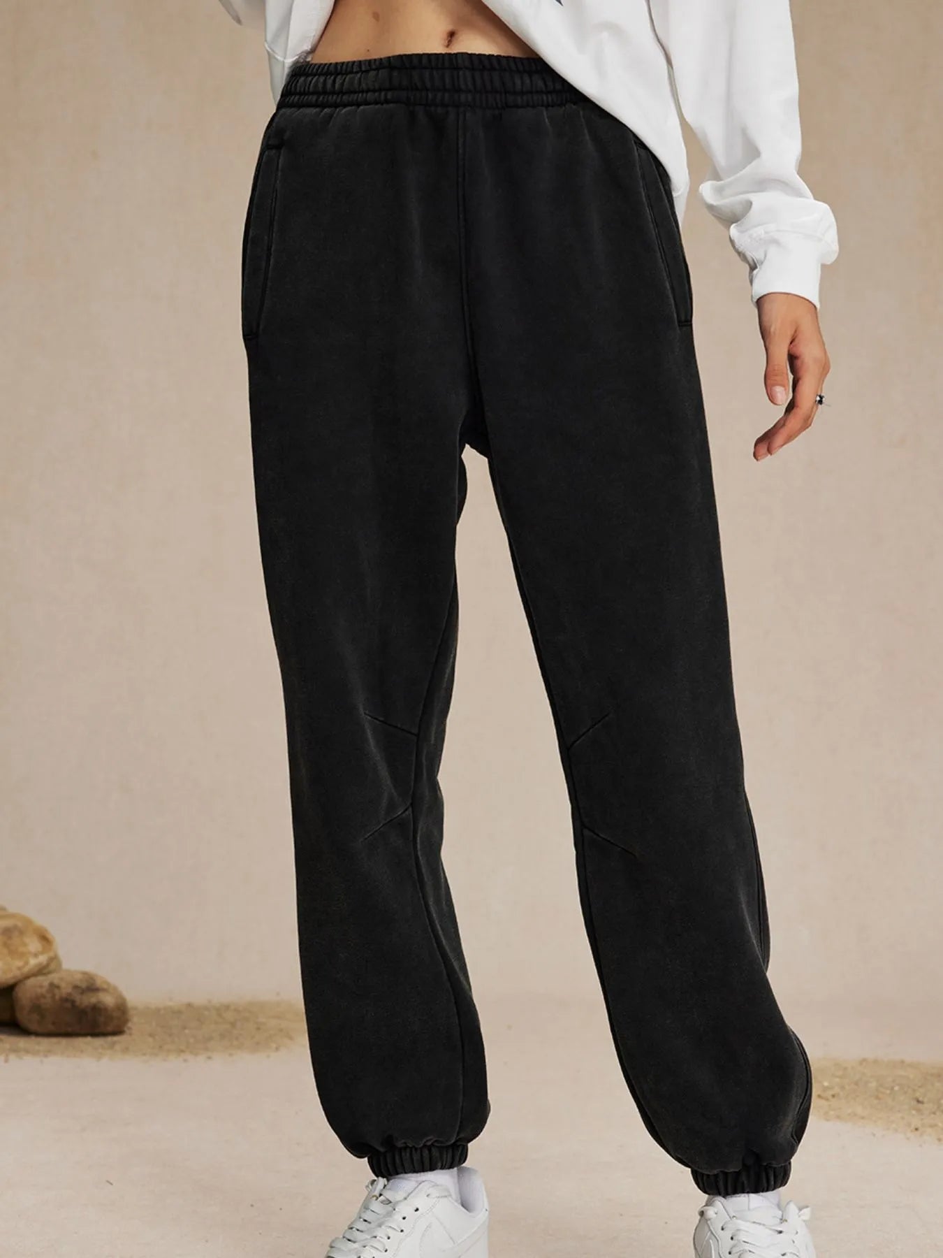 Men's Casual Elastic Waist Cotton Sweatpants - Farnelli