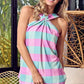 BiBi Multi Color Plaid Brushed Neck Tank - Farnelli
