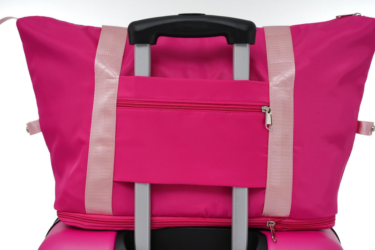 HouseOfZazla 4-piece hardshell luggage set with TSA lock and spinner wheels in multiple colors