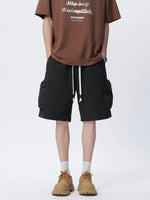 Men's Plus Size Drawstring Cargo Shorts - Farnelli