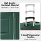 HouseOfZazla expandable 2-piece luggage set with TSA locks and spinner wheels in multiple colors