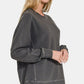 Zenana Full Size Pigment Dyed French Terry Sweatshirt - Farnelli