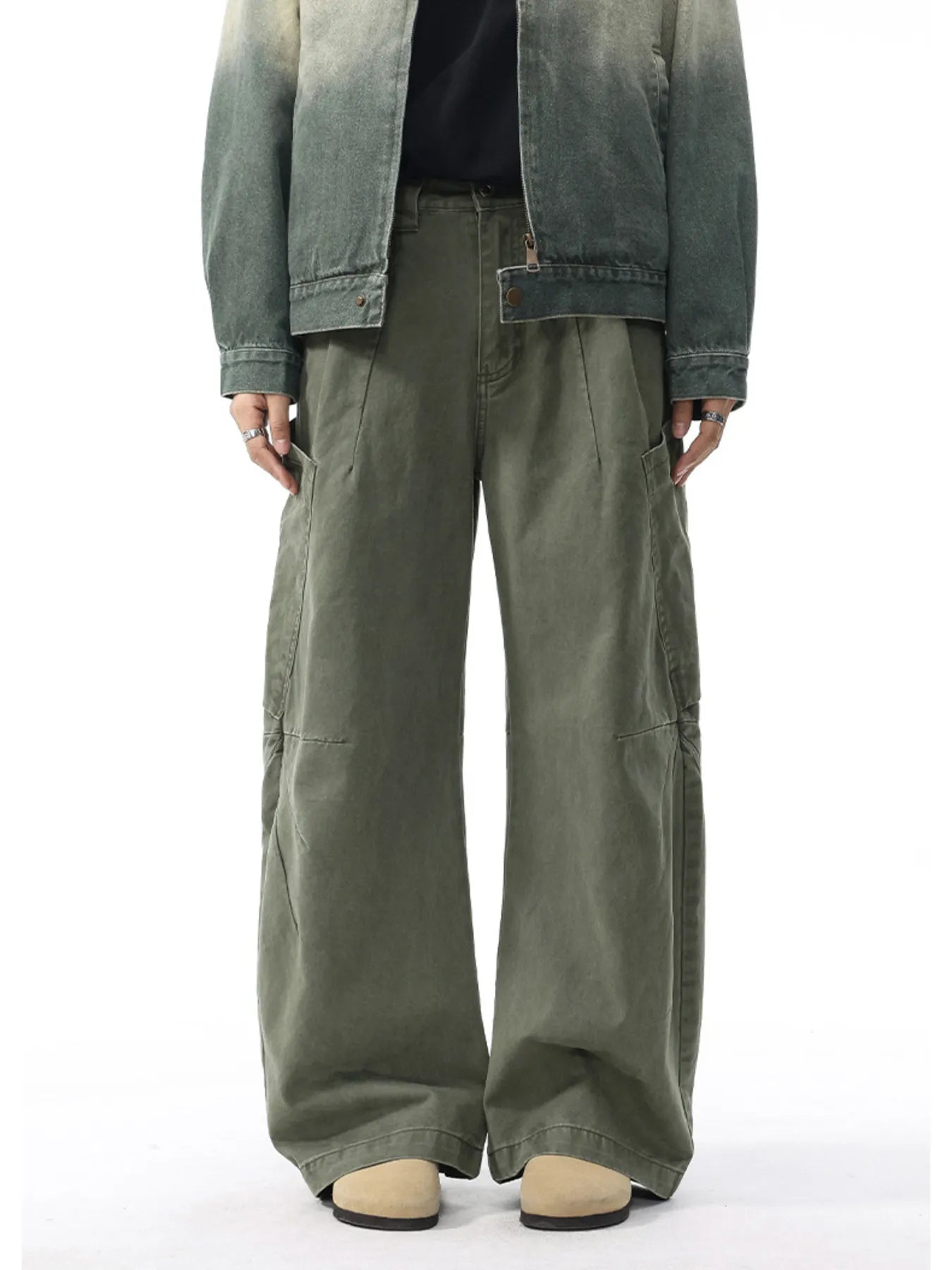 Men's Wide Leg Cargo Pants - Farnelli